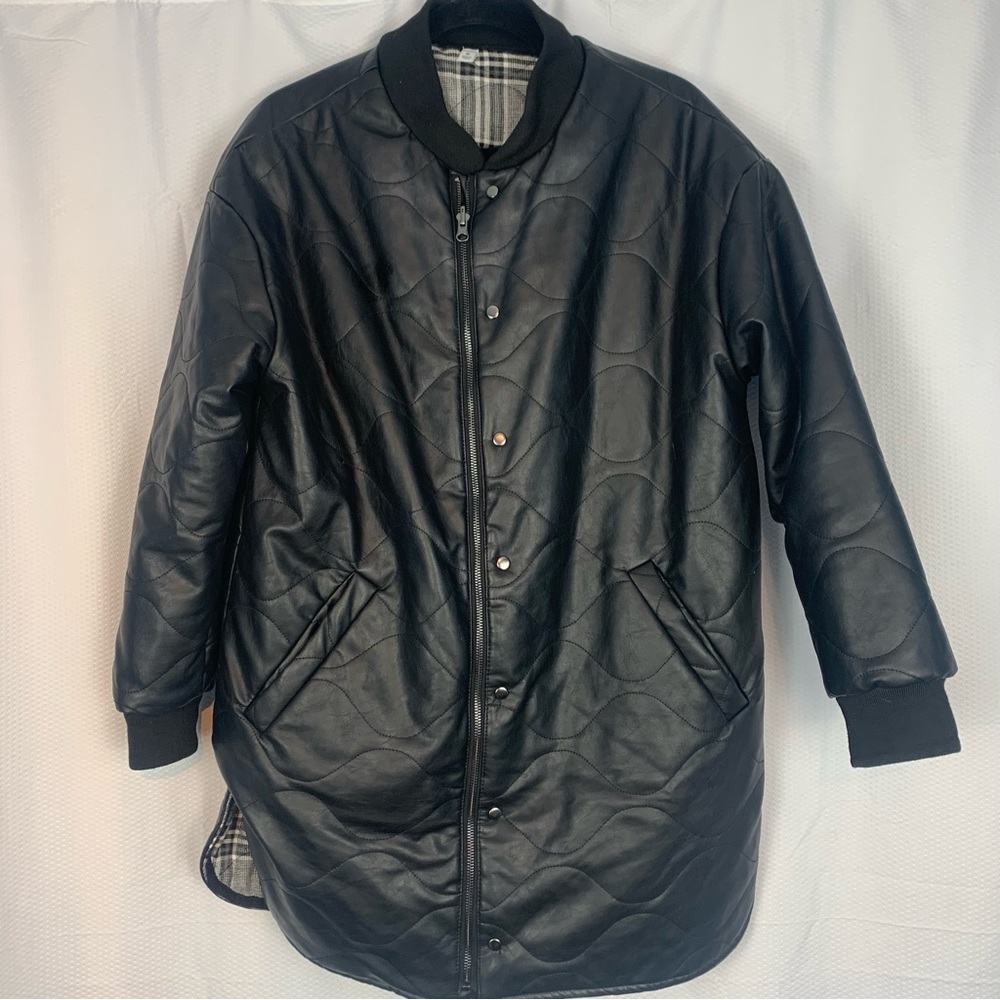 Evereve Georgetown quilted reversible coat size medium - Picture 3 of 9